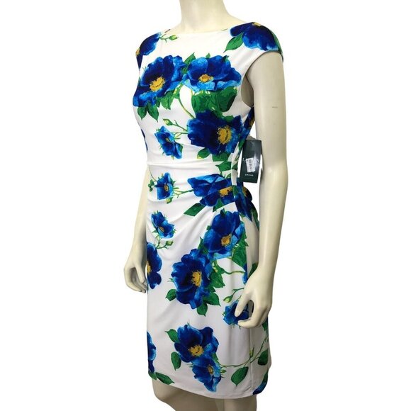 LAUREN RALPH LAURE SHEATH FLORAL DRESS SZ 8 NWT - Picture 4 of 7